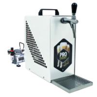 Pompe à bière professionnel  OPREMA blanc système à sec 25 L/h avec 1 robinet sans bouteille de gaz CO² avec compresseur extérieur