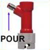 Raccord droit hexagonal avec filetage femelle 1/4" et cannelure 7 mm MICRO MATIC pour tête CC (bière et co²)