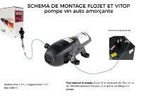 Kit complet tirage  vin de Bag in Box avec pompe Flojet et adaptateur BIB