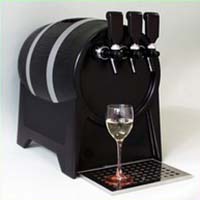 Fontaine à vin frais SELBACH avec 3 robinets pour fûts en INOX ou recyclable pour vin tranquille