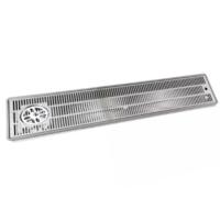 Égouttoir inox encastrable extra large 1000 x 220 x 30 mm avec rince verre et vidange